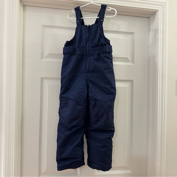 Cat & Jack children’s Snow Pants Overalls sz 4T navy blue - Picture 2 of 5